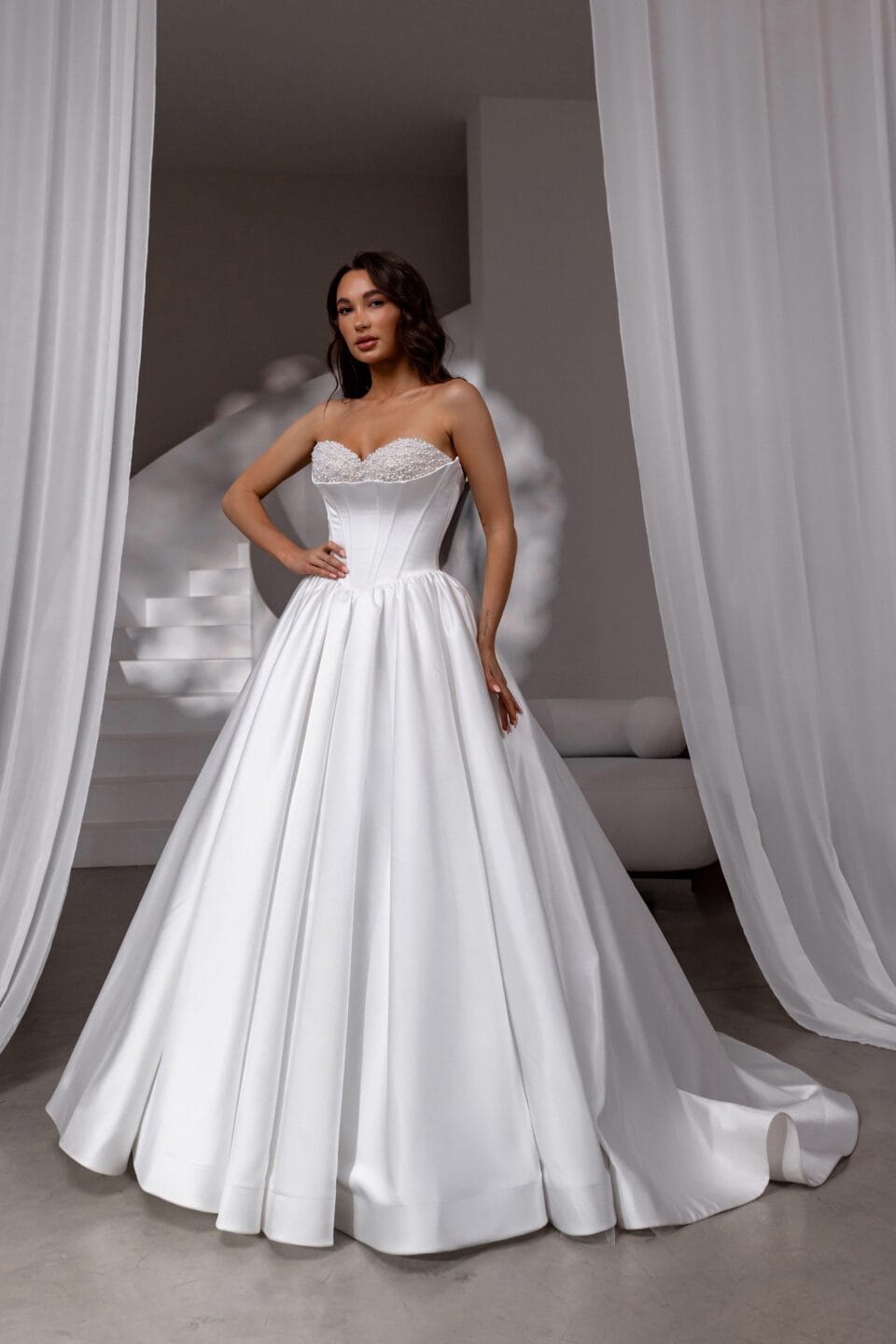 Rochie de mireasa printesa simpla Aurum