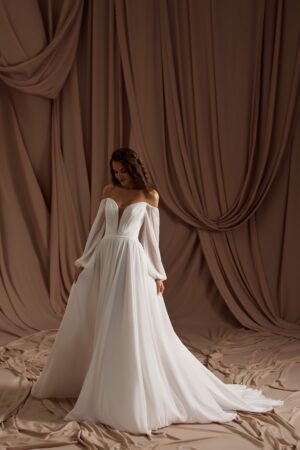 rochie de mireasa boho a-line - julia